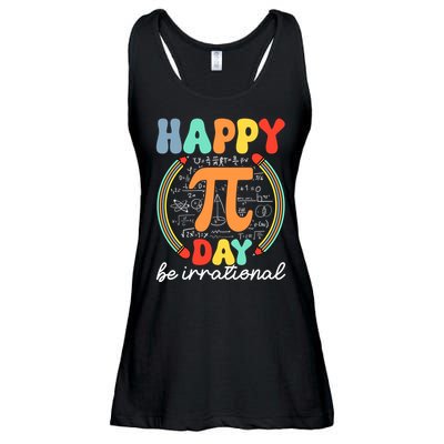 Happy Pi Day Be Irrational Ladies Essential Flowy Tank