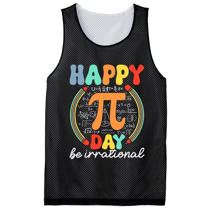 Happy Pi Day Be Irrational Mesh Reversible Basketball Jersey Tank