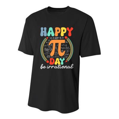 Happy Pi Day Be Irrational Youth Performance Sprint T-Shirt
