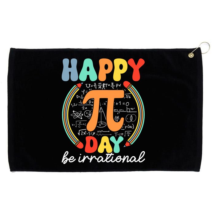 Happy Pi Day Be Irrational Grommeted Golf Towel