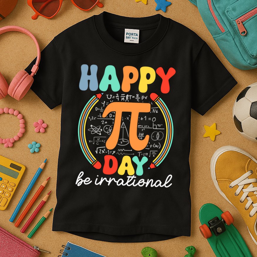 Happy Pi Day Be Irrational Kids T-Shirt
