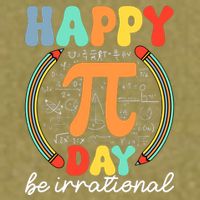 Happy Pi Day Be Irrational Garment-Dyed Women's Muscle Tee