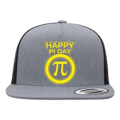 Happy Pi Day  Math Teachers Student Professor Pi Day Flat Bill Trucker Hat