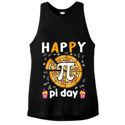 Happy Pi Day Mathematic Math Teacher For Pi Day 3.14 Ladies PosiCharge Tri-Blend Wicking Tank