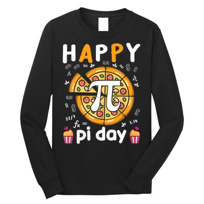 Happy Pi Day Mathematic Math Teacher For Pi Day 3.14 Long Sleeve Shirt