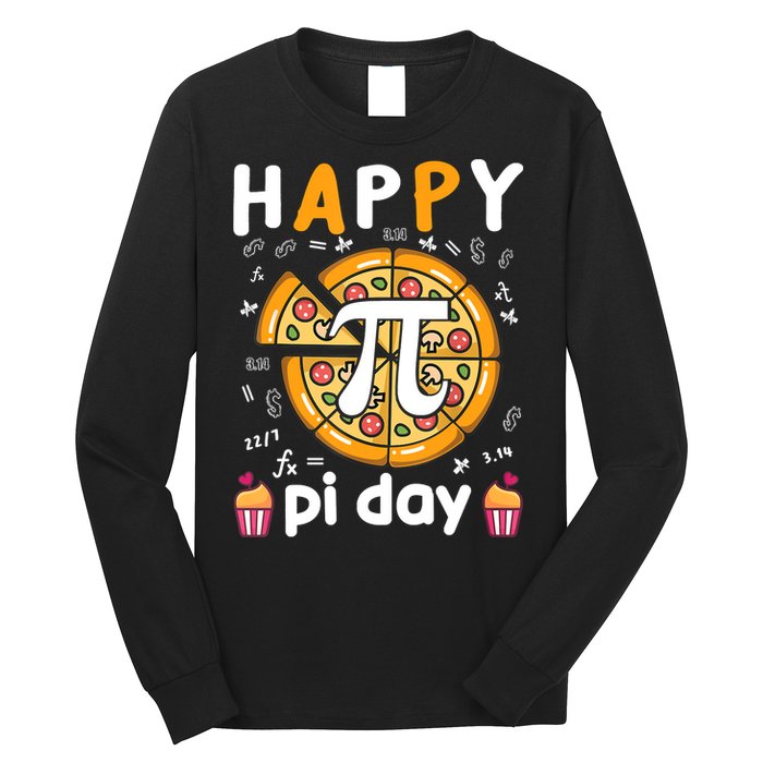 Happy Pi Day Mathematic Math Teacher For Pi Day 3.14 Long Sleeve Shirt