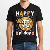 Happy Pi Day Mathematic Math Teacher For Pi Day 3.14 V-Neck T-Shirt