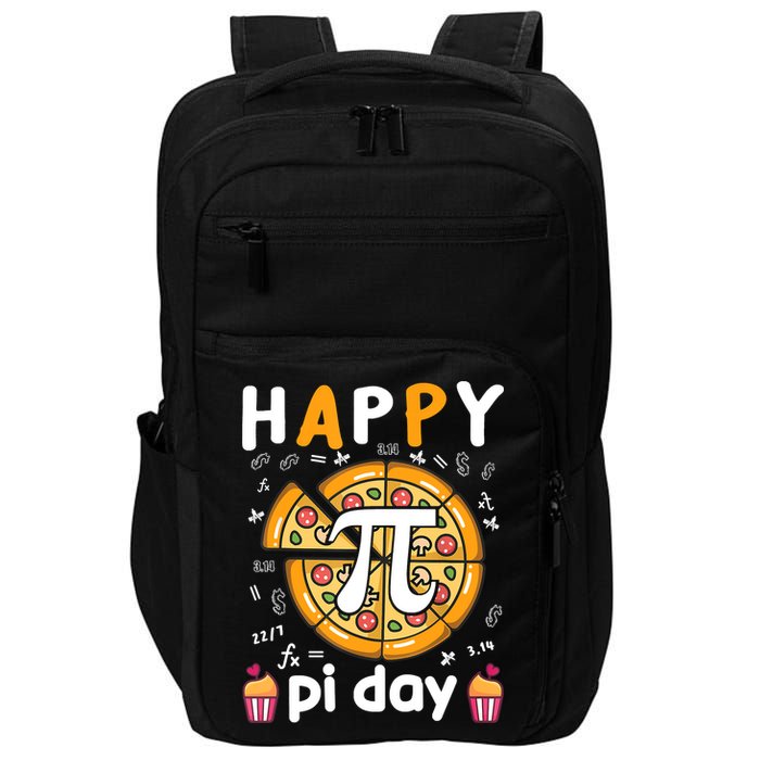 Happy Pi Day Mathematic Math Teacher For Pi Day 3.14 Impact Tech Backpack