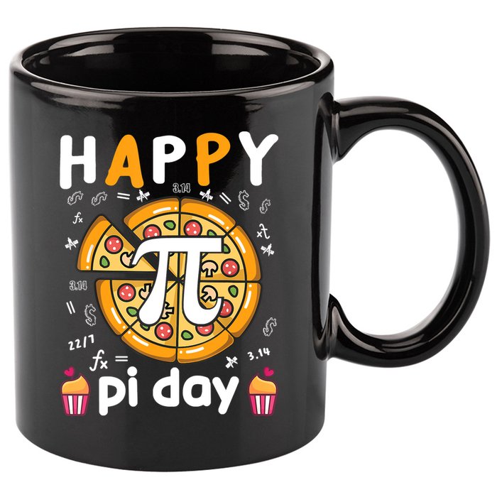 Happy Pi Day Mathematic Math Teacher For Pi Day 3.14 11oz C Handle Ceramic Mug