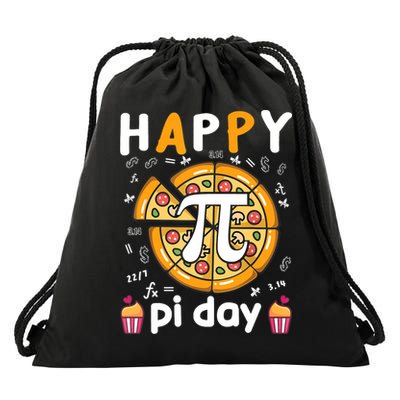 Happy Pi Day Mathematic Math Teacher For Pi Day 3.14 Drawstring Bag