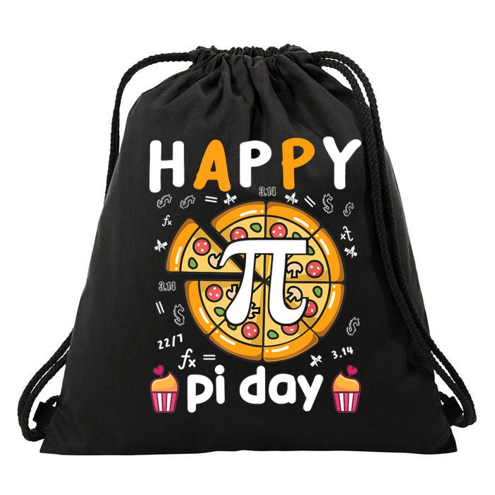 Happy Pi Day Mathematic Math Teacher For Pi Day 3.14 Drawstring Bag