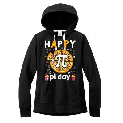 Happy Pi Day Mathematic Math Teacher For Pi Day 3.14 Women's Fleece Hoodie