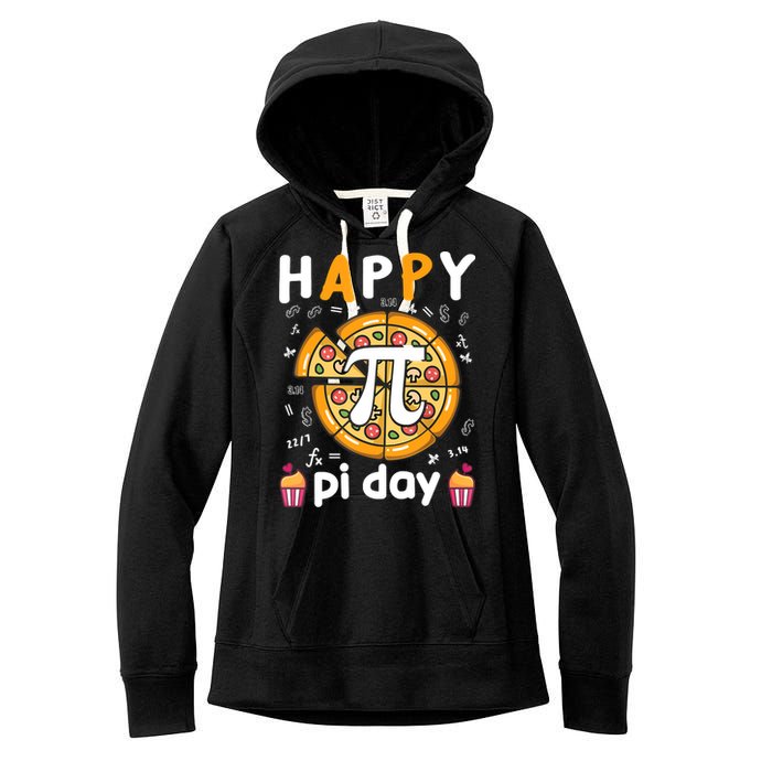 Happy Pi Day Mathematic Math Teacher For Pi Day 3.14 Women's Fleece Hoodie