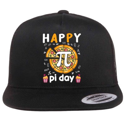 Happy Pi Day Mathematic Math Teacher For Pi Day 3.14 Flatbill Hat