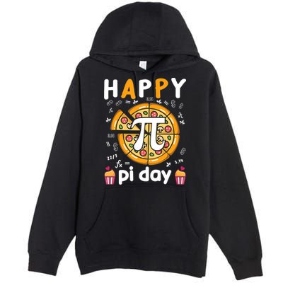 Happy Pi Day Mathematic Math Teacher For Pi Day 3.14 Premium Pullover Hoodie