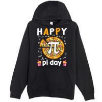 Happy Pi Day Mathematic Math Teacher For Pi Day 3.14 Premium Pullover Hoodie