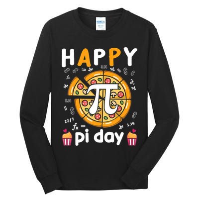 Happy Pi Day Mathematic Math Teacher For Pi Day 3.14 Tall Long Sleeve T-Shirt