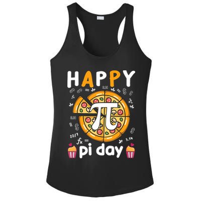 Happy Pi Day Mathematic Math Teacher For Pi Day 3.14 Ladies PosiCharge Competitor Racerback Tank