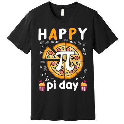 Happy Pi Day Mathematic Math Teacher For Pi Day 3.14 Premium T-Shirt
