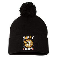 Happy Pi Day Mathematic Math Teacher For Pi Day 3.14 Pom Pom 12in Knit Beanie