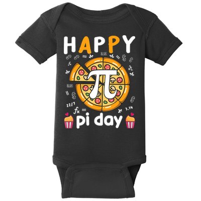 Happy Pi Day Mathematic Math Teacher For Pi Day 3.14 Baby Bodysuit