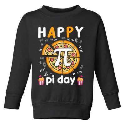 Happy Pi Day Mathematic Math Teacher For Pi Day 3.14 Toddler Sweatshirt
