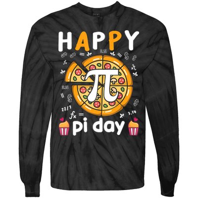 Happy Pi Day Mathematic Math Teacher For Pi Day 3.14 Tie-Dye Long Sleeve Shirt