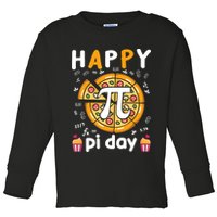 Happy Pi Day Mathematic Math Teacher For Pi Day 3.14 Toddler Long Sleeve Shirt