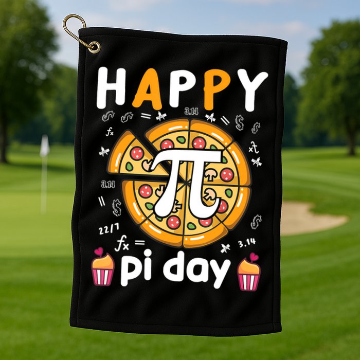 Happy Pi Day Mathematic Math Teacher For Pi Day 3.14 Golf Towel