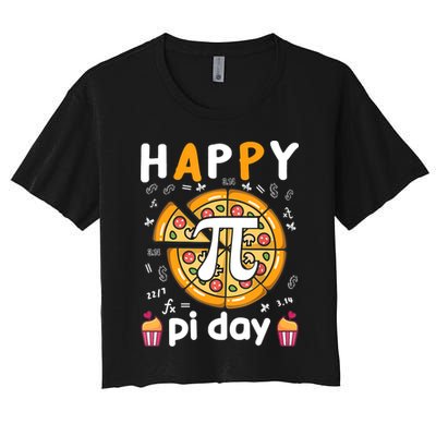 Happy Pi Day Mathematic Math Teacher For Pi Day 3.14 Crop Top