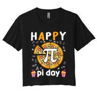 Happy Pi Day Mathematic Math Teacher For Pi Day 3.14 Crop Top