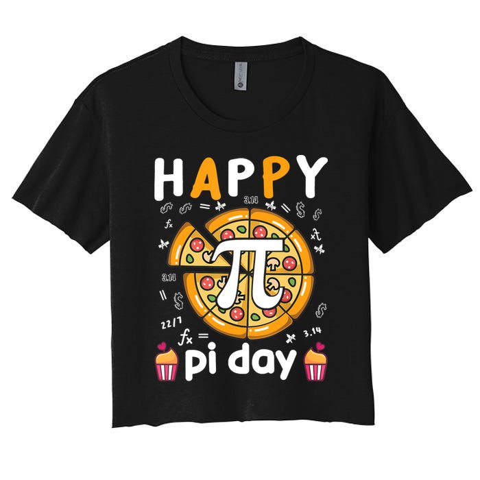 Happy Pi Day Mathematic Math Teacher For Pi Day 3.14 Crop Top