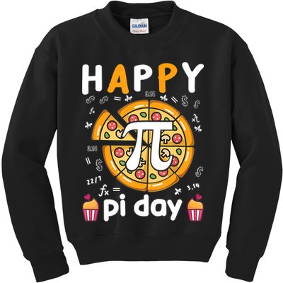 Happy Pi Day Mathematic Math Teacher For Pi Day 3.14 Kids Sweatshirt