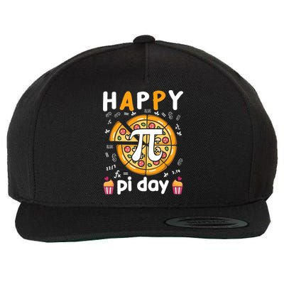 Happy Pi Day Mathematic Math Teacher For Pi Day 3.14 Wool Snapback Cap