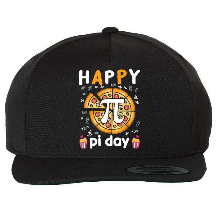 Happy Pi Day Mathematic Math Teacher For Pi Day 3.14 Wool Snapback Cap
