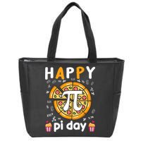 Happy Pi Day Mathematic Math Teacher For Pi Day 3.14 Zip Tote Bag