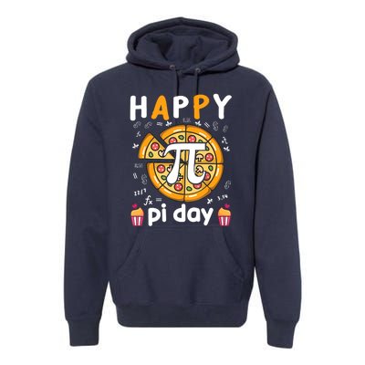 Happy Pi Day Mathematic Math Teacher For Pi Day 3.14 Premium Hoodie