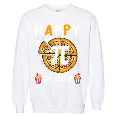 Happy Pi Day Mathematic Math Teacher For Pi Day 3.14 Garment-Dyed Sweatshirt
