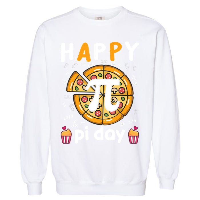 Happy Pi Day Mathematic Math Teacher For Pi Day 3.14 Garment-Dyed Sweatshirt