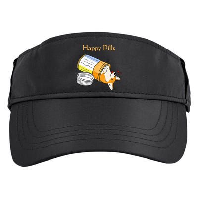 Happy Pills Dog Medicine Puppy Red Hearts Adult Drive Performance Visor