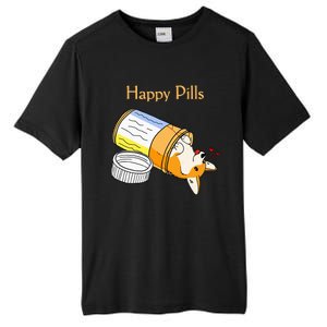 Happy Pills Dog Medicine Puppy Red Hearts Tall Fusion ChromaSoft Performance T-Shirt