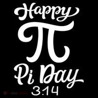 Happy Pi Day 3,14 Button