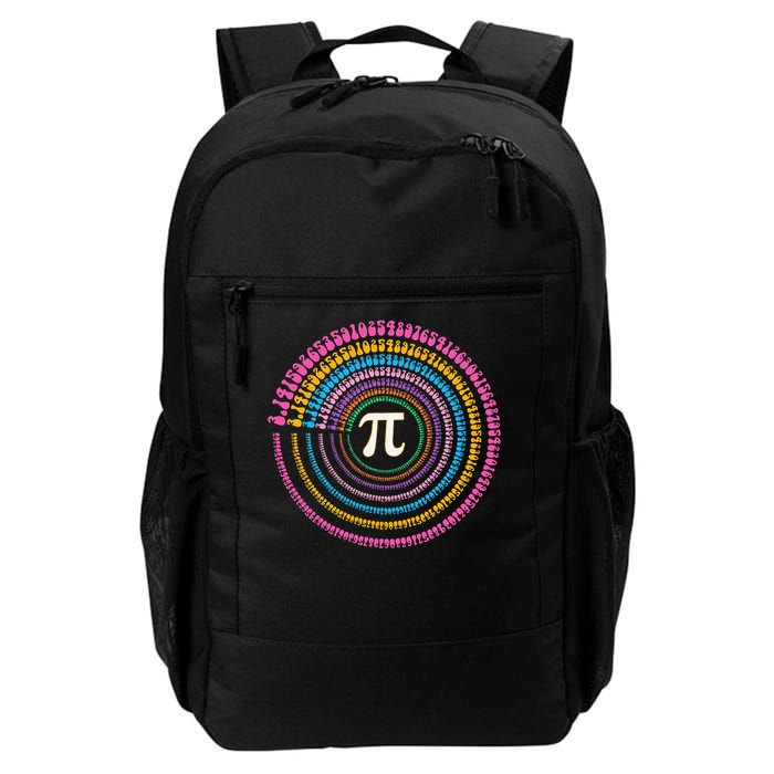 Happy Pi Day Funny Pi Day Spiral Pi Math Colorful Pi 3 Daily Commute Backpack
