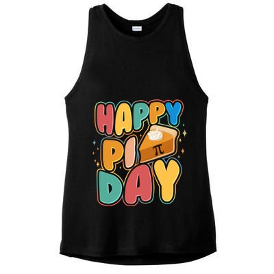 Happy Pi Day 3 14 Pie Slice March 14 Ladies PosiCharge Tri-Blend Wicking Tank