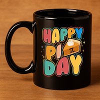 Happy Pi Day 3 14 Pie Slice March 14 11oz C Handle Ceramic Mug