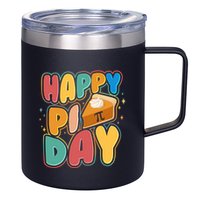 Happy Pi Day 3 14 Pie Slice March 14 12oz Stainless Steel Coffee Mug