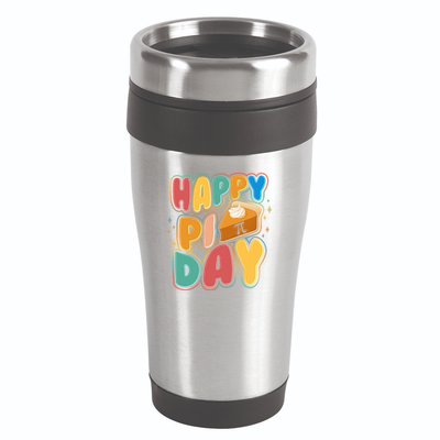 Happy Pi Day 3 14 Pie Slice March 14 16oz Travel Tumbler