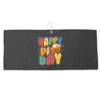 Happy Pi Day 3 14 Pie Slice March 14 Large Microfiber Waffle Golf Towel