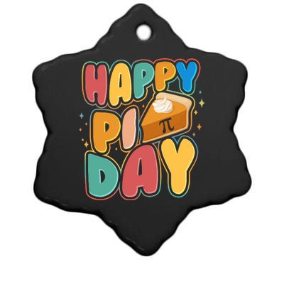 Happy Pi Day 3 14 Pie Slice March 14 Ceramic Star Ornament