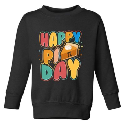 Happy Pi Day 3 14 Pie Slice March 14 Toddler Sweatshirt